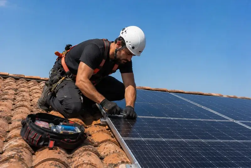 Maintenance et monitoring de panneaux solaires à Berlats