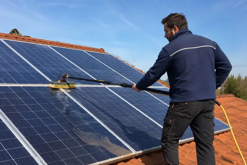 Nettoyage et entretien de panneaux solaires à Berlats